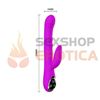 Vibrador rotativo siliconado con 12 funciones de vibracion y carga USB